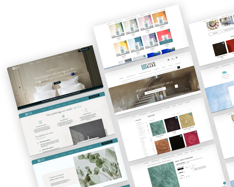 refonte e-commerce bordeaux peintures naturelles pigments color rare prestashop ux ui