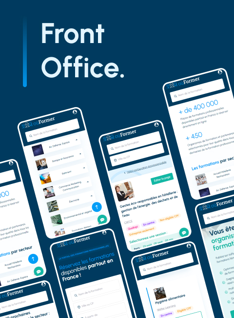 ou former logiciel métier sur mesure front office agende digitale definima