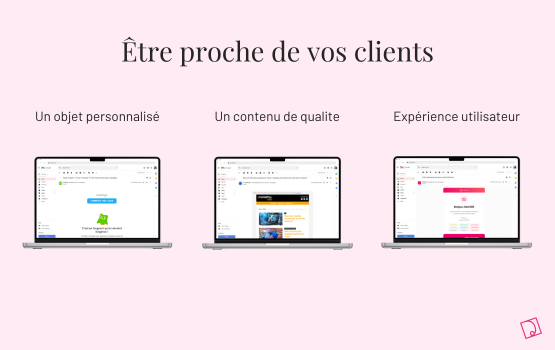 stratégie emailing client objet personnalisé nom call to action expérience utilisateur contenu de qualité 