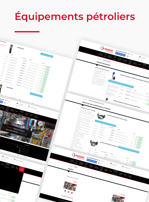 développement site e-commerce sur mesure madic group 1 site internet 2 interfaces agence digitale