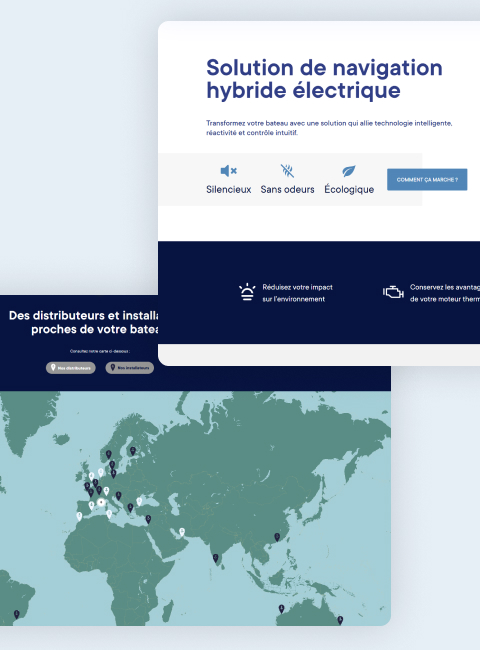 site vitrine bluenav agence de développement web site wordpress definima bordeaux gironde france