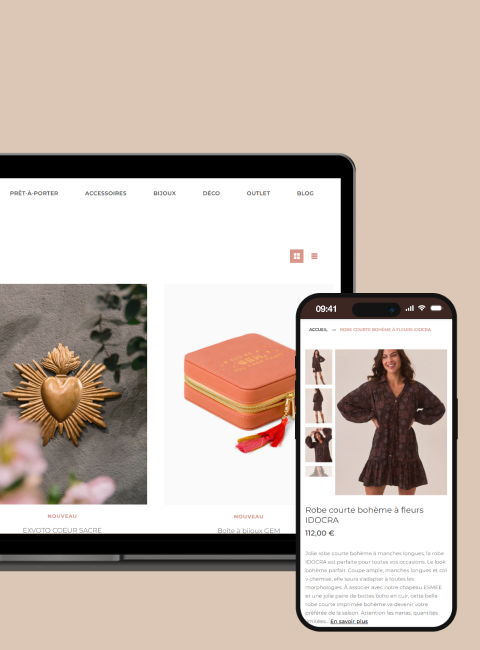 site ecommerce prestashop connecté logiciel caisse phimag développement digital bordeaux responsive