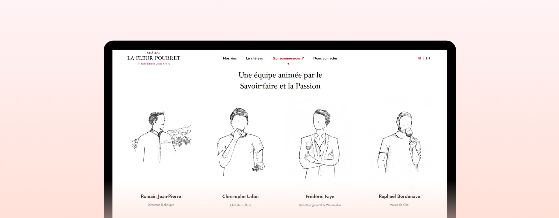 création site vitrine domaine viticole bordelais design raffiné expérience utilisateur fluide