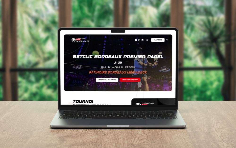 stratégie digitale entreprise association événement sportif bordeaux betclic premier padel
