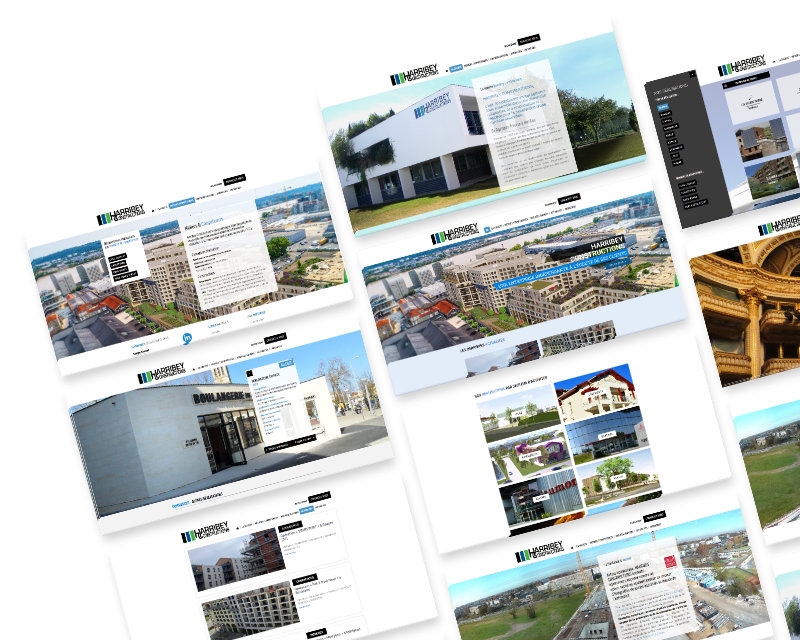 refonte site vitrine bordeaux entreprise gros œuvre bâtiment harribey construction btp