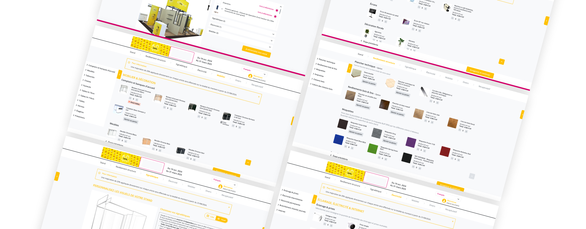 relance intelligente exposants événement plateforme organisation logistique développement sur mesure