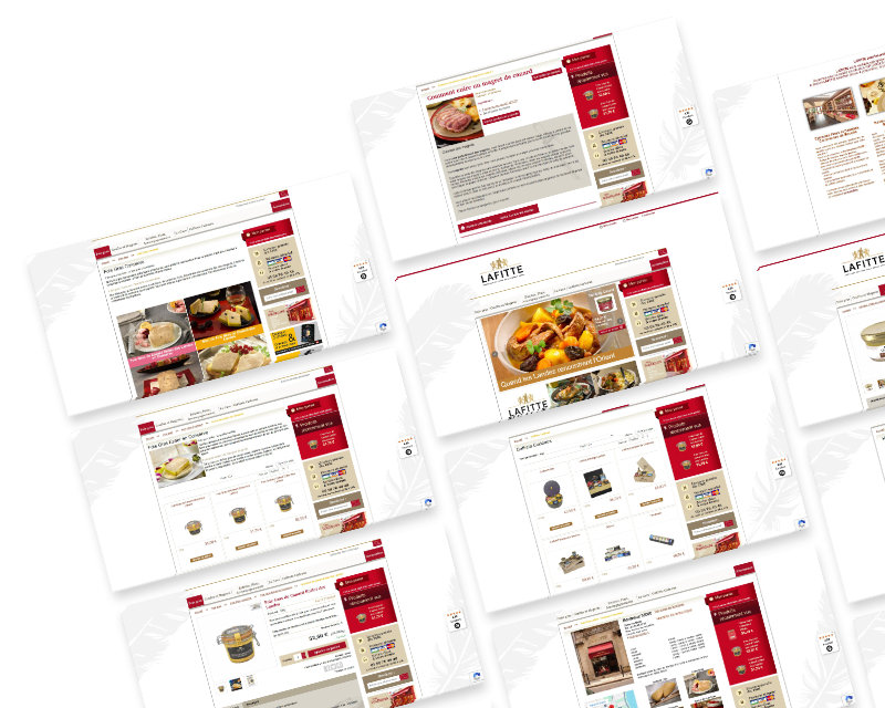 refonte site e-commerce bordeaux gastronomie sud-ouest foies gras confits maison lafitte