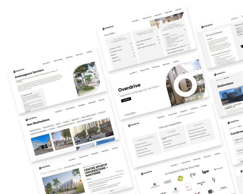 refonte site vitrine bordeaux ingénierie management de projets overdrive expertise métier