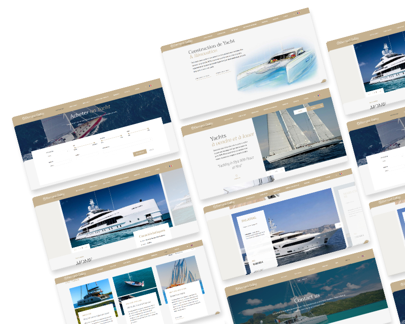 création site vitrine luxe bordeaux yacht brokerage multilingue vente location bateaux prestige