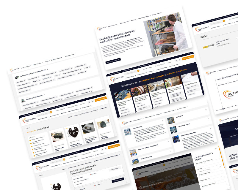 e-commerce b2b bordeaux maintenance moteurs électriques alphitan prestashop marketplace